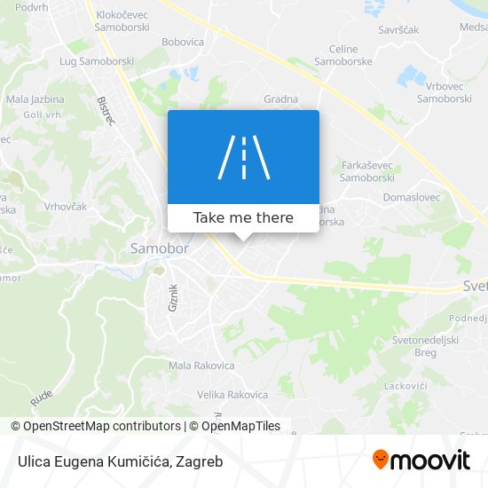 Ulica Eugena Kumičića map