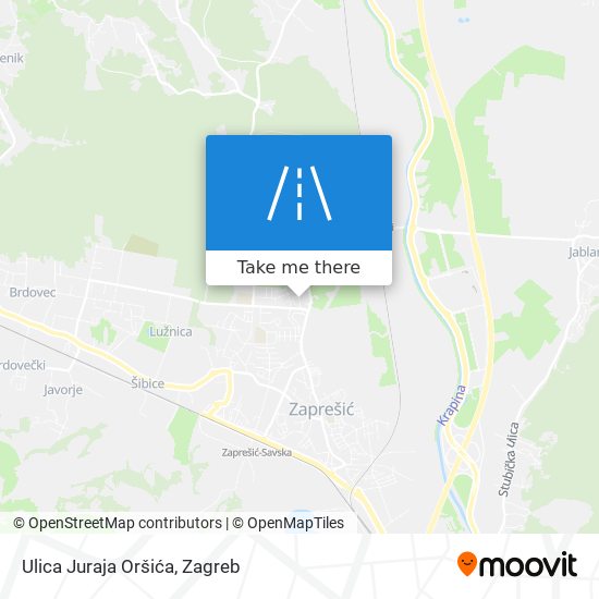 Ulica Juraja Oršića map