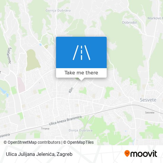 Ulica Julijana Jelenića map