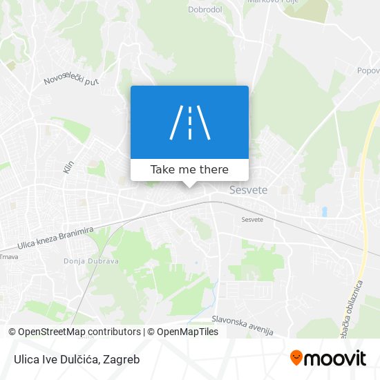 Ulica Ive Dulčića map