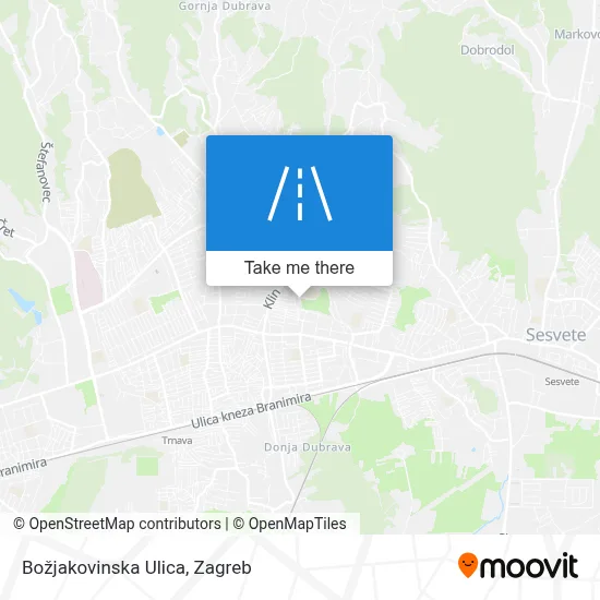 Božjakovinska Ulica map