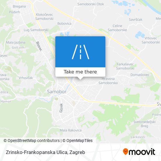 Zrinsko-Frankopanska Ulica map