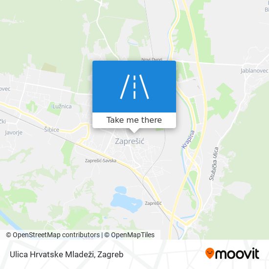 Ulica Hrvatske Mladeži map