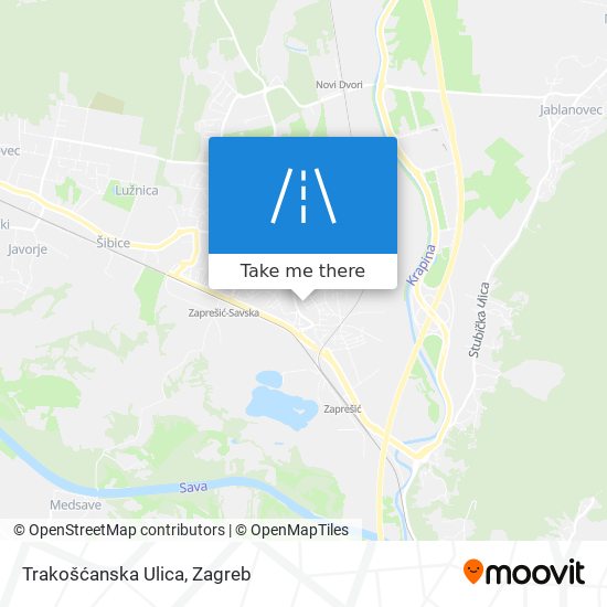 Trakošćanska Ulica map