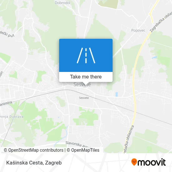 Kašinska Cesta map