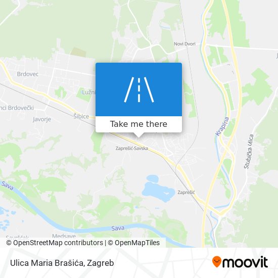 Ulica Maria Brašića map