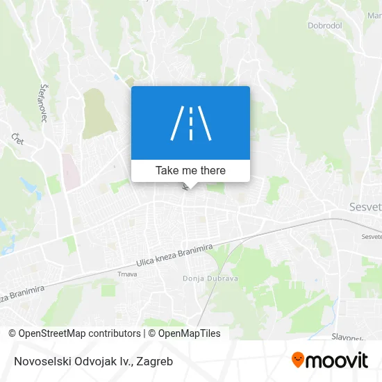 Novoselski Odvojak Iv. map