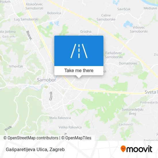 Gašparetijeva Ulica map