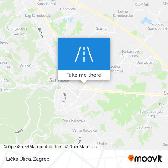 Lička Ulica map