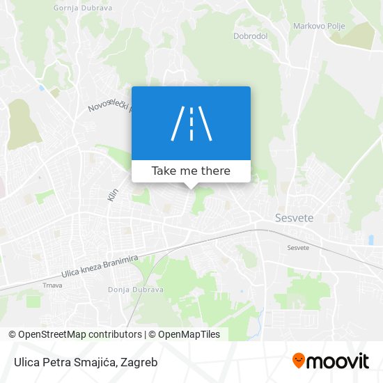 Ulica Petra Smajića map