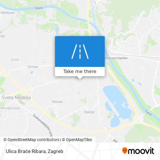 Ulica Braće Ribara map