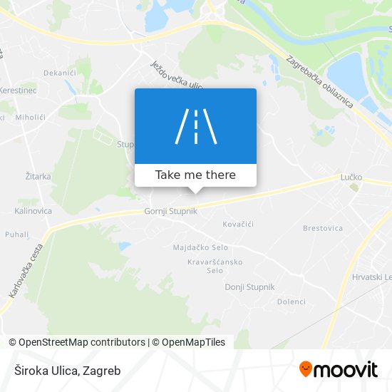 Široka Ulica map