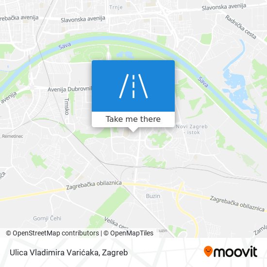 Ulica Vladimira Varićaka map