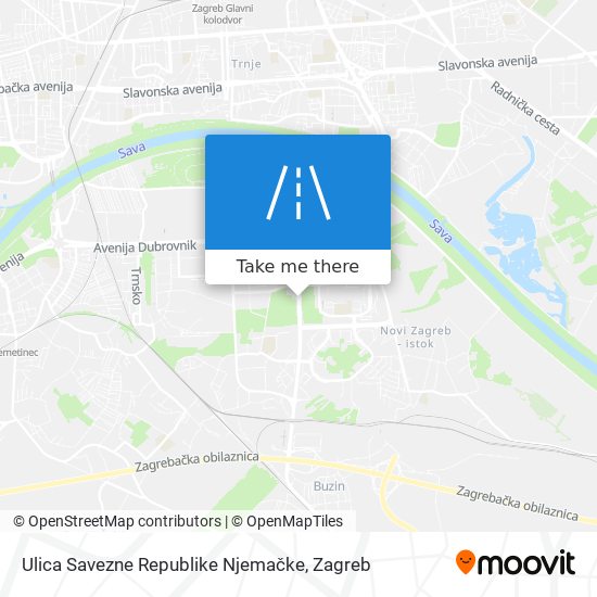 Ulica Savezne Republike Njemačke map