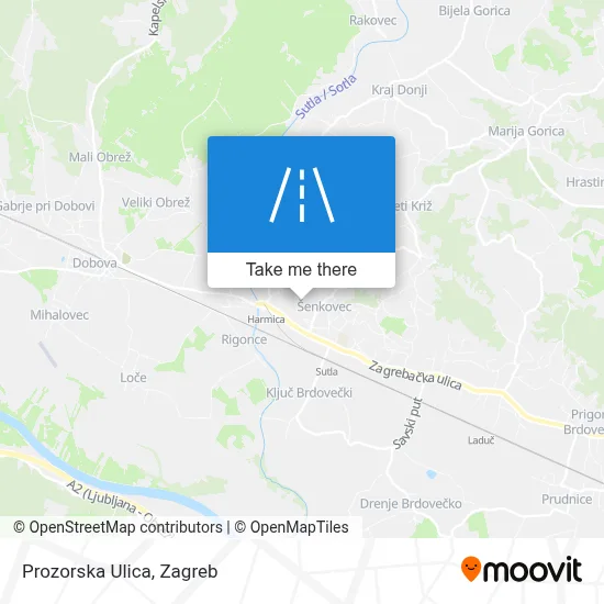 Prozorska Ulica map