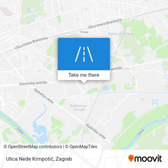 Ulica Nede Krmpotić map