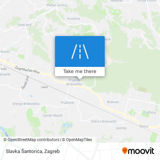 Slavka Šantorića map