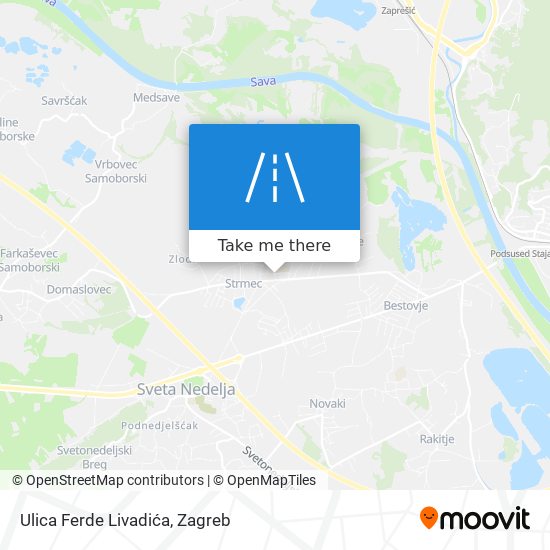 Ulica Ferde Livadića map