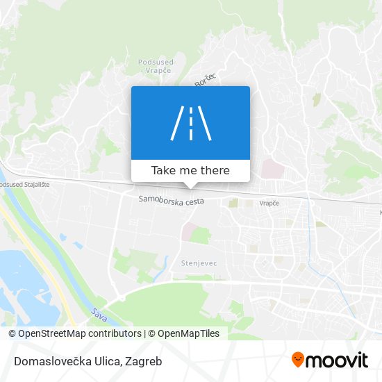 Domaslovečka Ulica map