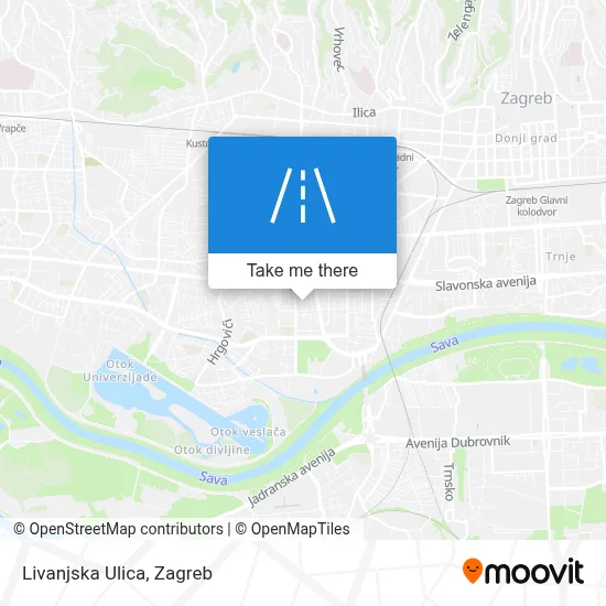 Livanjska Ulica map
