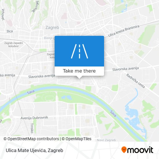 Ulica Mate Ujevića map