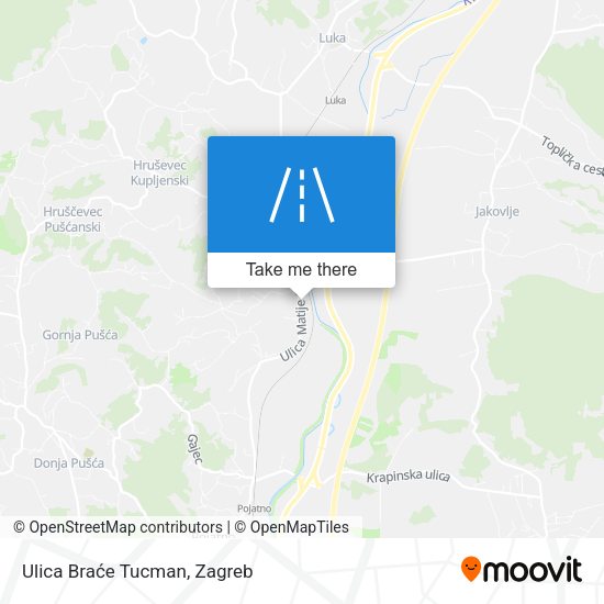 Ulica Braće Tucman map