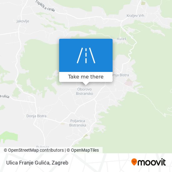 Ulica Franje Gulića map