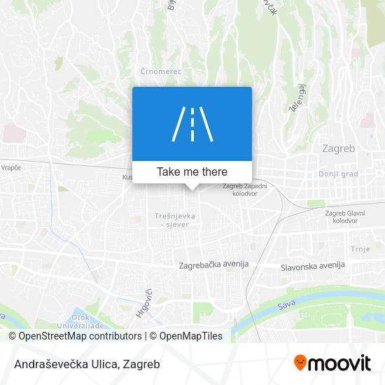 Andraševečka Ulica map