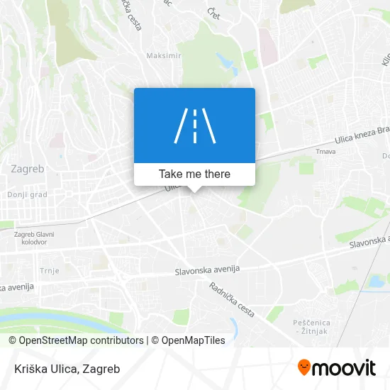 Kriška Ulica map