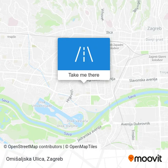 Omišaljska Ulica map