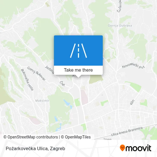Požarkovečka Ulica map