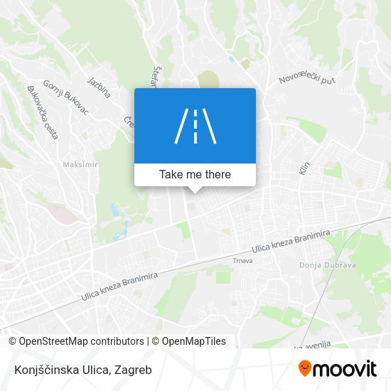 Konjščinska Ulica map