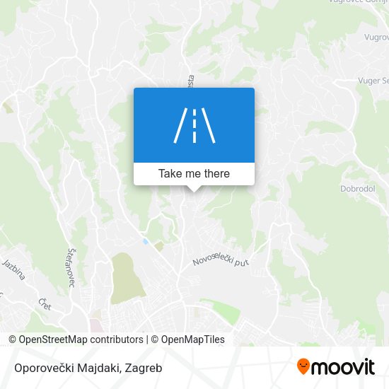 Oporovečki Majdaki map