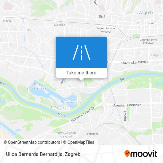 Ulica Bernarda Bernardija map