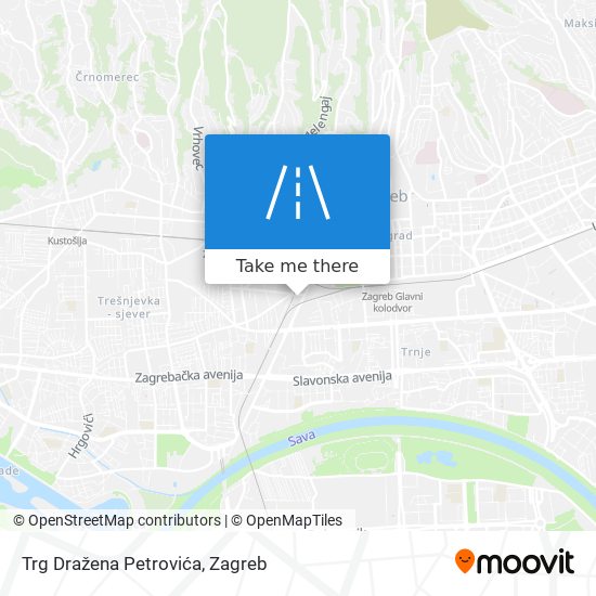 Trg Dražena Petrovića map