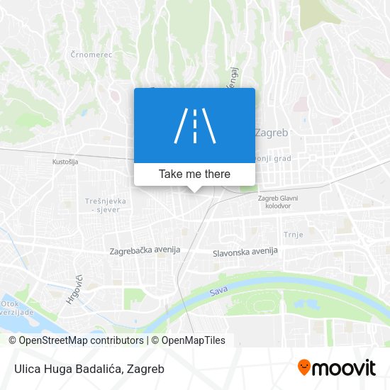 Ulica Huga Badalića map