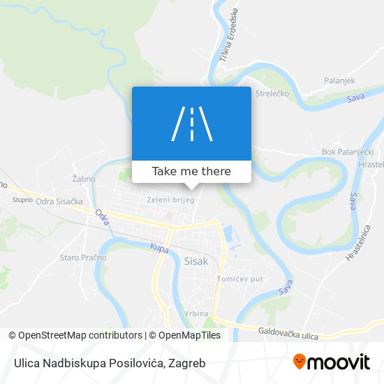 Ulica Nadbiskupa Posilovića map