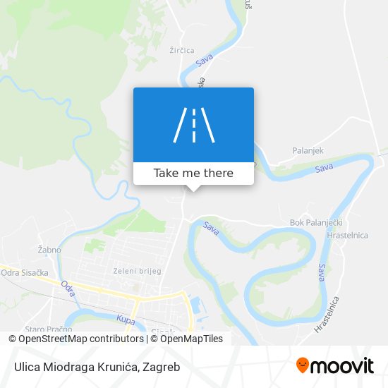 Ulica Miodraga Krunića map