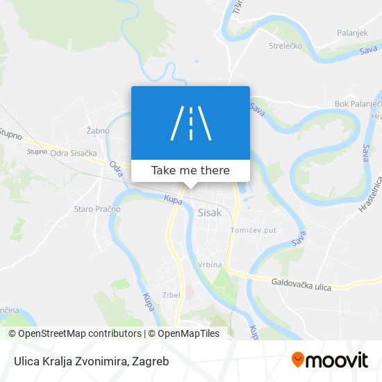 Ulica Kralja Zvonimira map