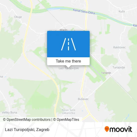 Lazi Turopoljski map