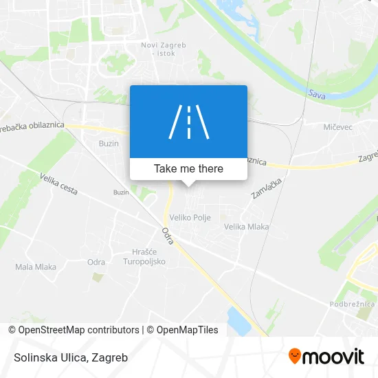 Solinska Ulica map