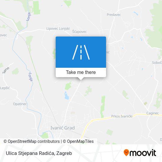 Ulica Stjepana Radića map