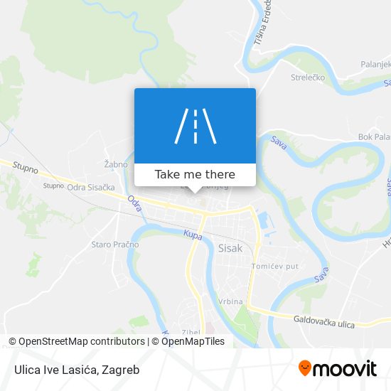 Ulica Ive Lasića map