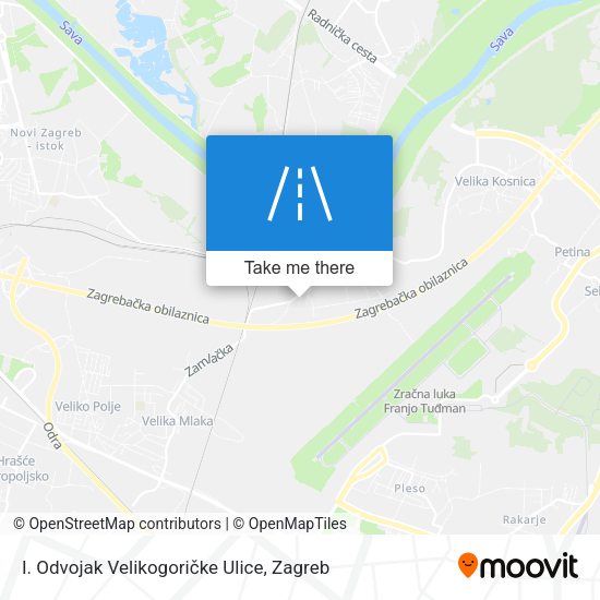 I. Odvojak Velikogoričke Ulice map