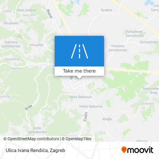 Ulica Ivana Rendića map