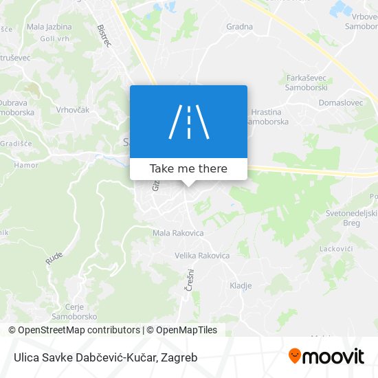 Ulica Savke Dabčević-Kučar map