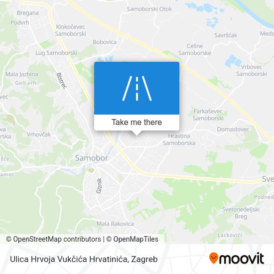 Ulica Hrvoja Vukčića Hrvatinića map