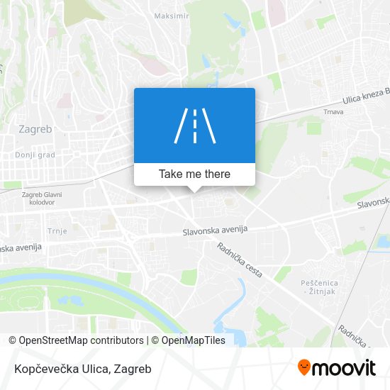 Kopčevečka Ulica map