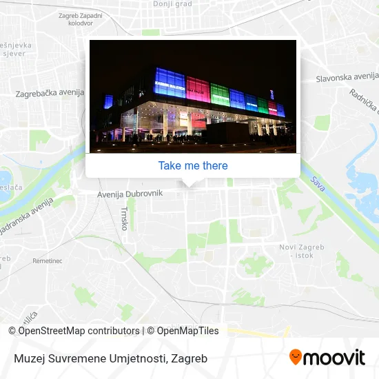 Muzej Suvremene Umjetnosti map