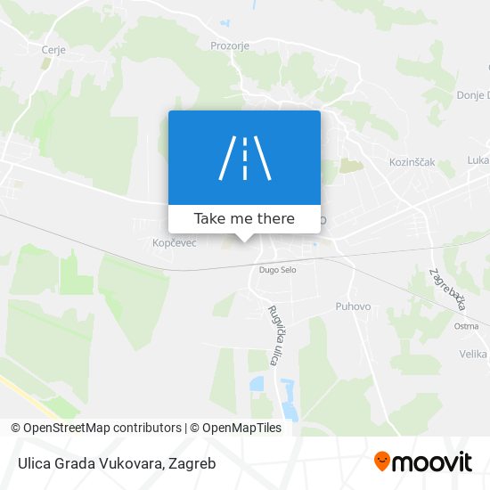 Ulica Grada Vukovara map